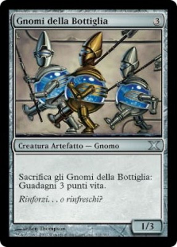 Carta MTG-Gnomi della Bottiglia-Decima Edizione-N.312-ITA-Good-Uncommon
