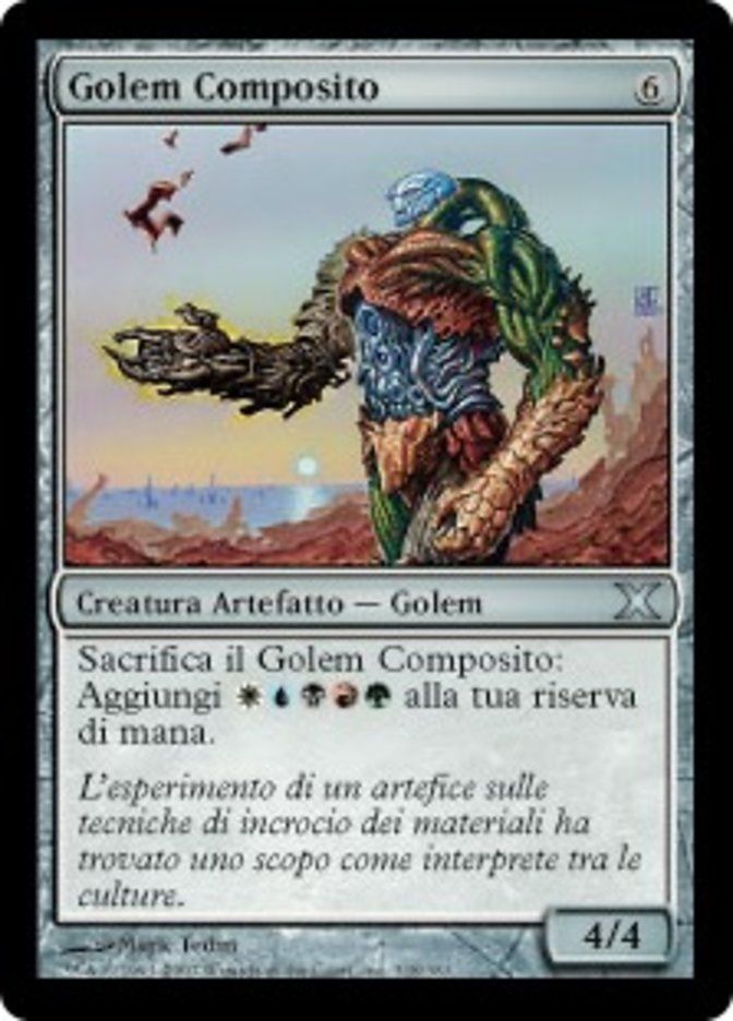 Carta MTG-Golem Composito-Decima Edizione-N.318-ITA-LP-Uncommon