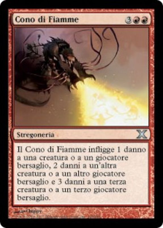 Carta MTG-Cono di Fiamme-Decima Edizione-N.194-ITA-EX-Uncommon