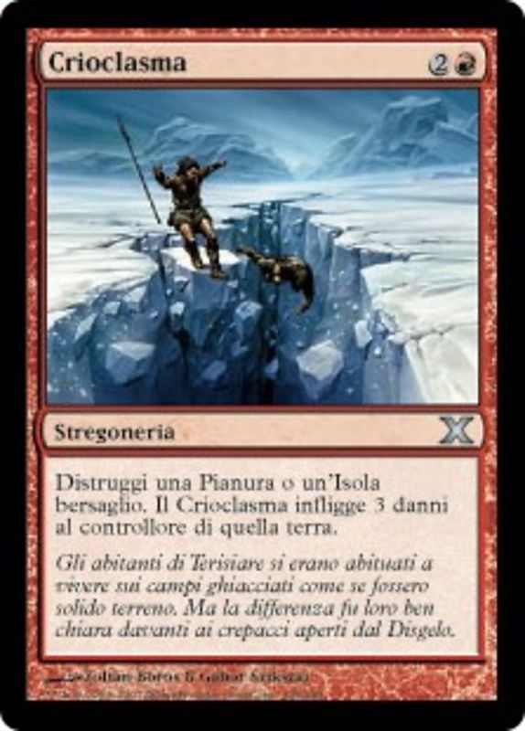 Carta MTG-Crioclasma-Decima Edizione-N.195-ITA-EX-Uncommon