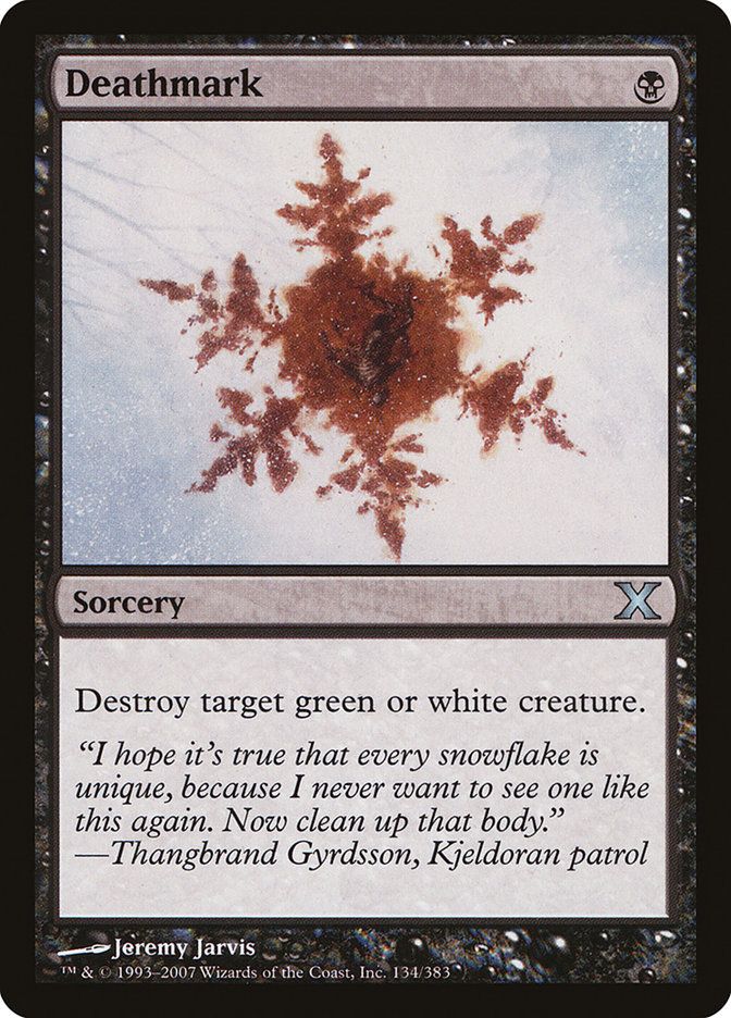 Carta MTG-Deathmark-Decima Edizione-N.134-EN-EX-Uncommon