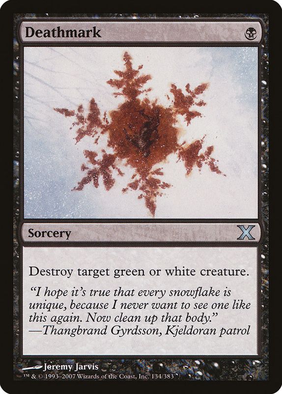 Carta MTG-Deathmark-Decima Edizione-N.134-EN-EX-Uncommon