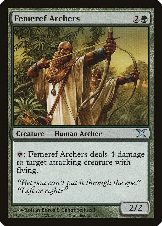 Carta MTG-Femeref Archers-Decima Edizione-N.264-EN-Poor-Uncommon
