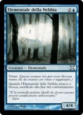Carta MTG-Elementale della Nebbia-Decima Edizione-N.085-ITA-Good-Uncommon