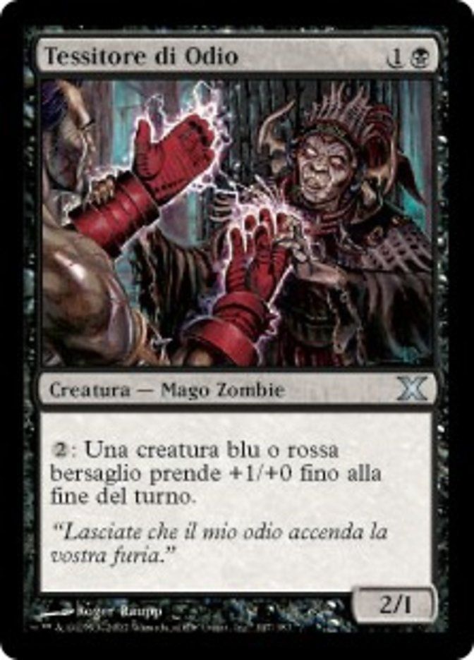Carta MTG-Tessitore di Odio-Decima Edizione-N.147-ITA-Good-Uncommon