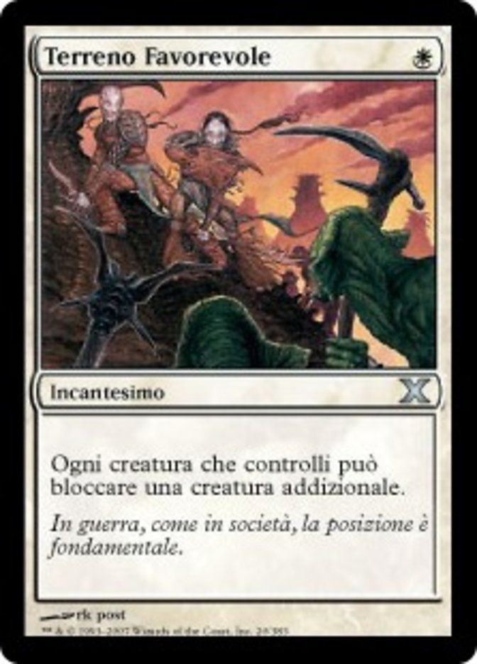 Carta MTG-Terreno Favorevole-Decima Edizione-N.020-ITA-Poor-Uncommon