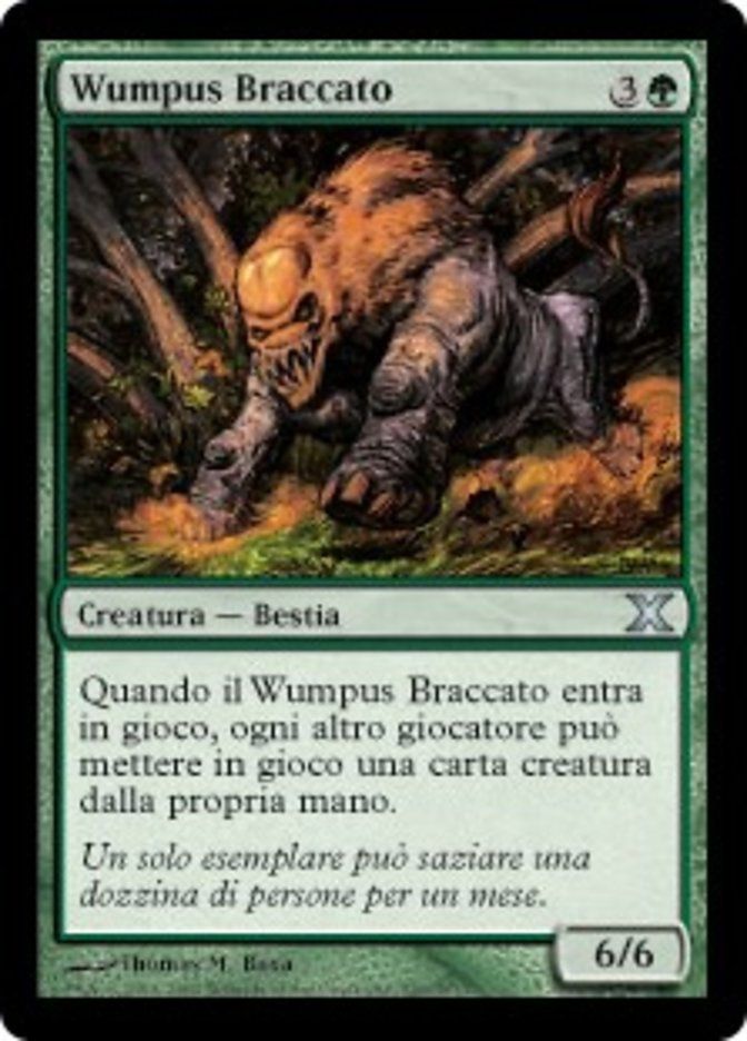 Carta MTG-Wumpus Braccato-Decima Edizione-N.269-ITA-Good-Uncommon
