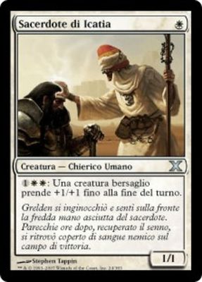 Carta MTG-Sacerdote di Icatia-Decima Edizione-N.024-ITA-LP-Uncommon