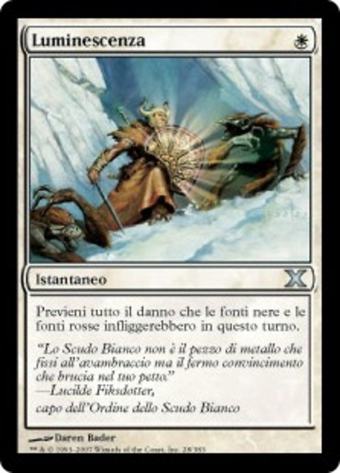 Carta MTG-Luminescenza-Decima Edizione-N.028-ITA-Good-Uncommon