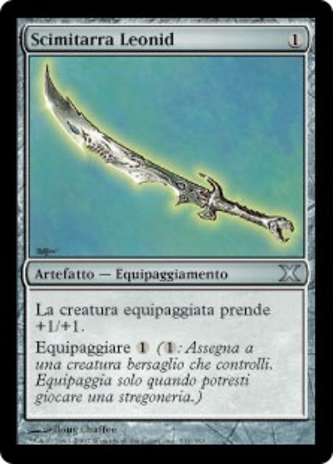 Carta MTG-Scimitarra Leonid-Decima Edizione-N.331-ITA-Good-Uncommon