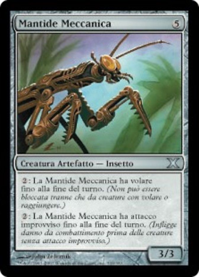Carta MTG-Mantide meccanica-Decima Edizione-N.333-ITA-EX-Uncommon