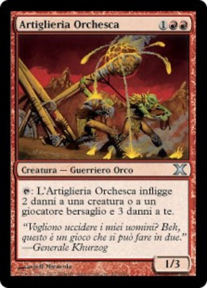 Carta MTG-Artiglieria Orchesca-Decima Edizione-N.220-ITA-EX-Uncommon