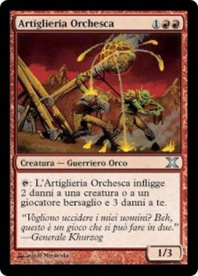 Carta MTG-Artiglieria Orchesca-Decima Edizione-N.220-ITA-EX-Uncommon