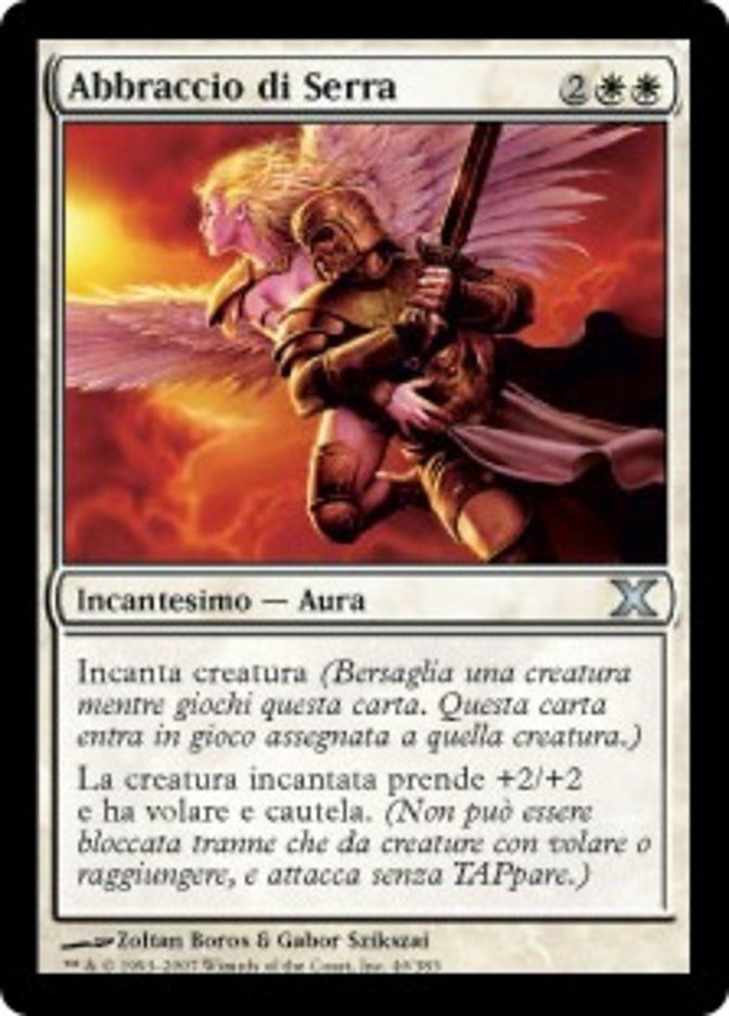 Carta MTG-Abbraccio di Serra-Decima Edizione-N.040-ITA-EX-Uncommon