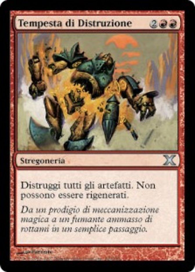 Carta MTG-Tempesta di Distruzione-Decima Edizione-N.229-ITA-EX-Uncommon