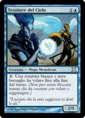 Carta MTG-Tessitore del Cielo-Decima Edizione-N.109-ITA-Good-Uncommon Carta MTG-Tessitore del Cielo-Decima Edizione-N.109-ITA-Good-Uncommon