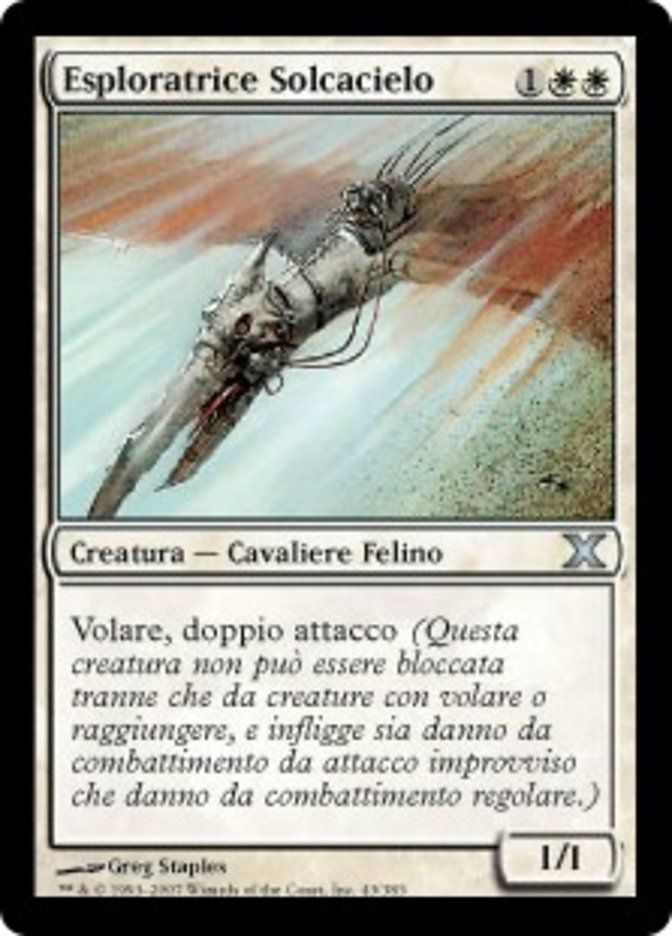 Carta MTG-Esploratrice Solcacielo-Decima Edizione-N.043-ITA-EX-Uncommon