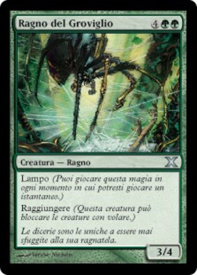 Carta MTG-Ragno del Groviglio-Decima Edizione-N.303-ITA-Good-Uncommon