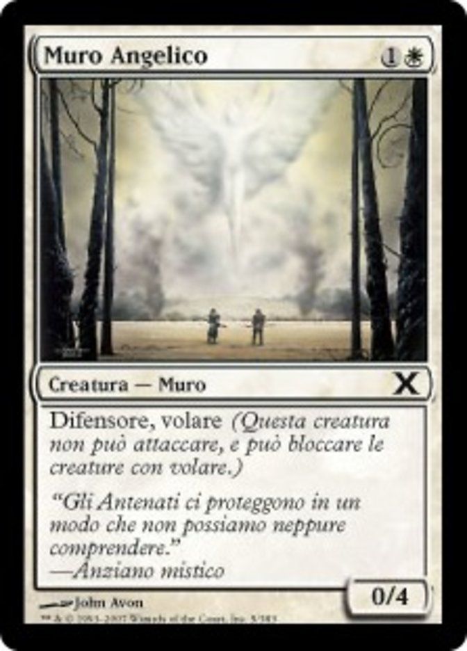 Carta MTG-Muro Angelico-Decima Edizione-N.005-ITA-Good-Common