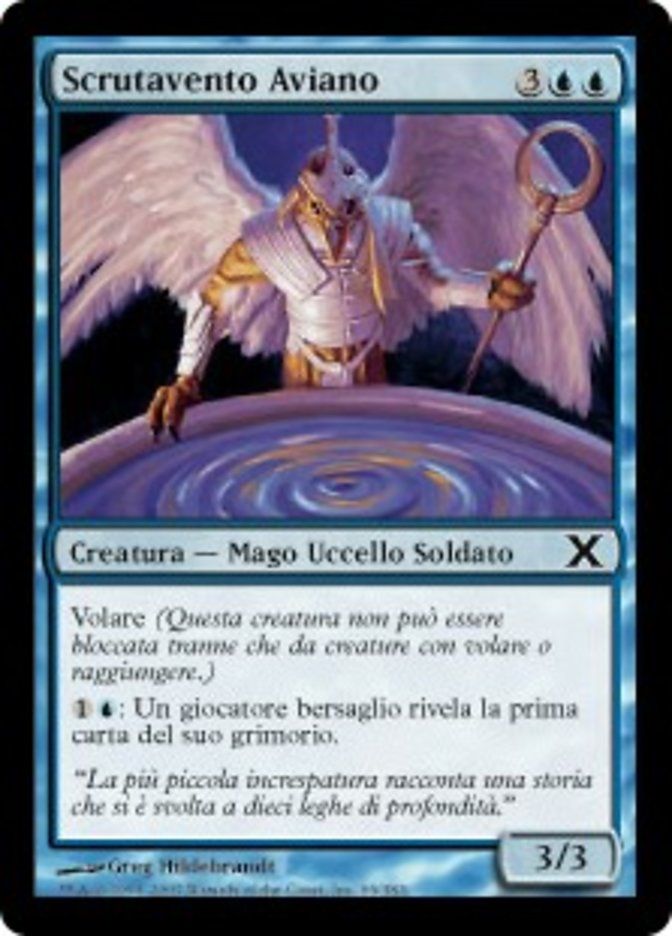 Carta MTG-Scrutavento Aviano-Decima Edizione-N.069-ITA-Poor-Common
