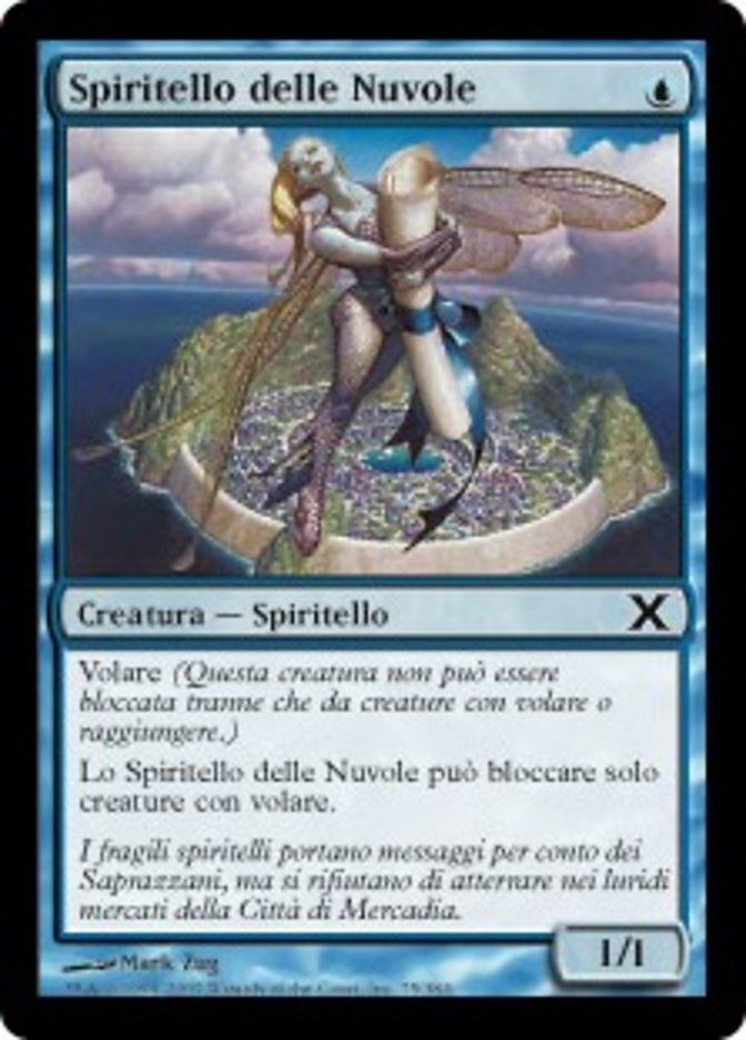 Carta MTG-Spiritello delle Nuvole-Decima Edizione-N.075-ITA-EX-Common Foil