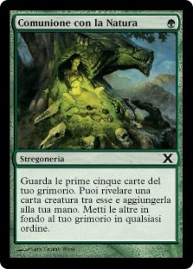 Carta MTG-Comunione con la Natura-Decima Edizione-N.256-ITA-EX-Common