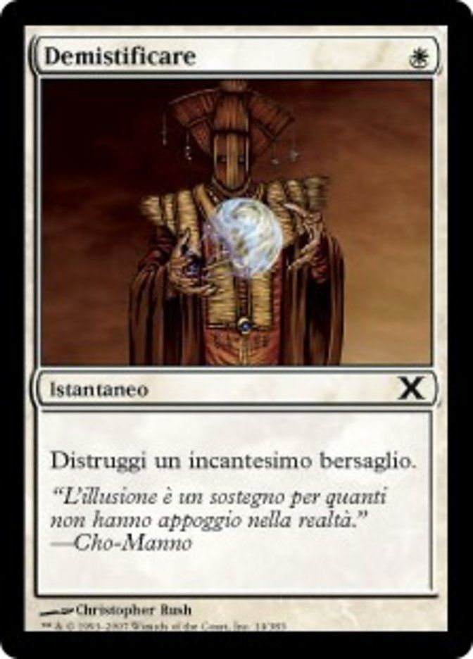 Carta MTG-Demistificare-Decima Edizione-N.014-ITA-EX-Common