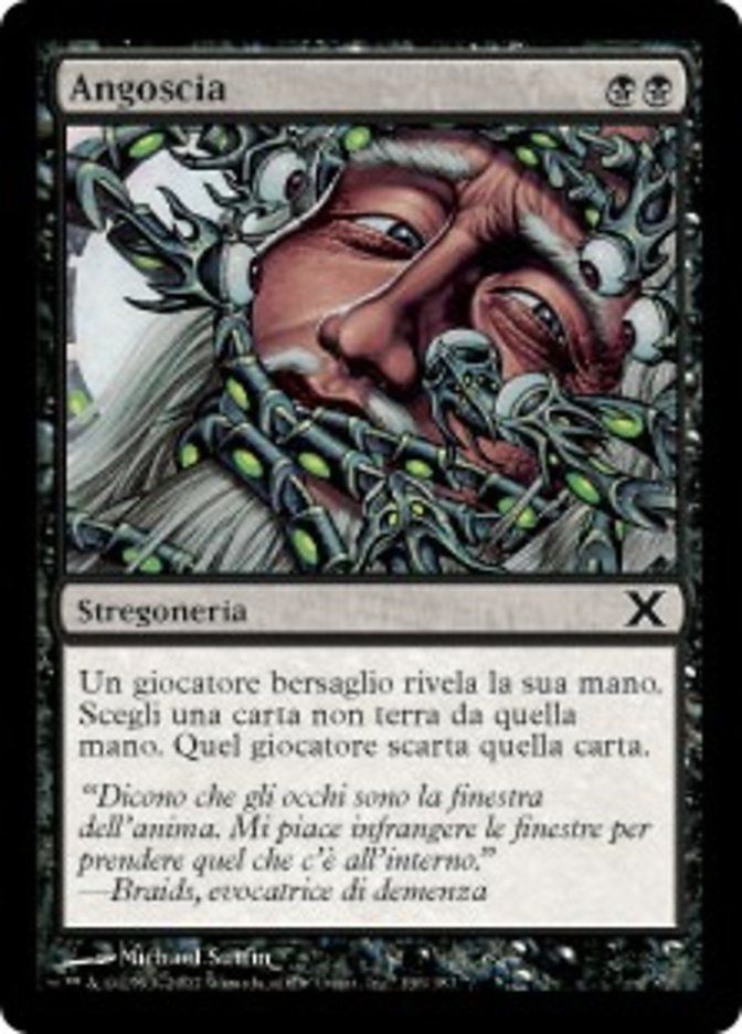 Carta MTG-Angoscia-Decima Edizione-N.136-ITA-Played-Common