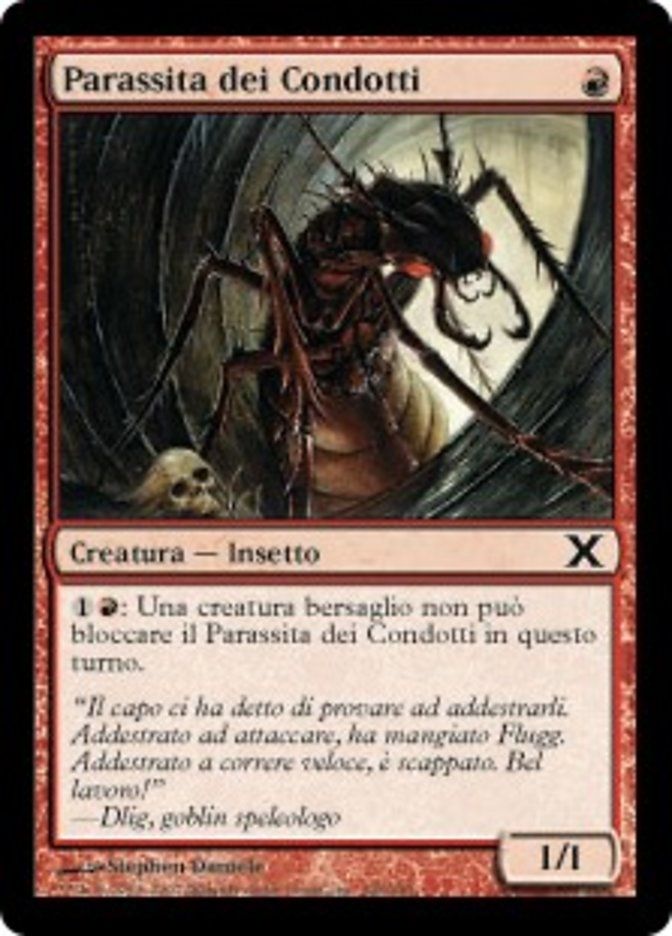 Carta MTG-Parassita dei Condotti-Decima Edizione-N.198-ITA-EX-Common