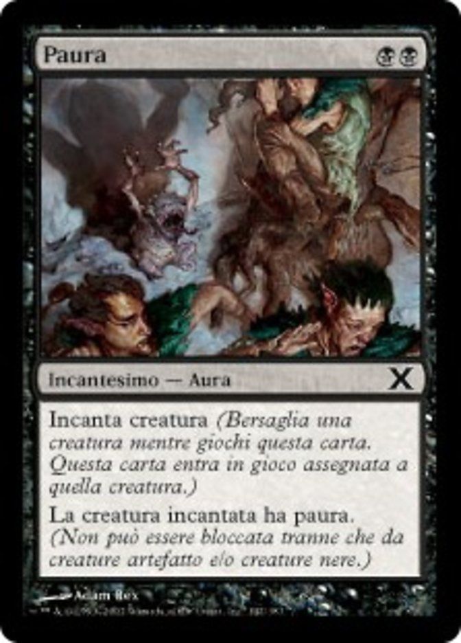 Carta MTG-Paura-Decima Edizione-N.142-ITA-Good-Common