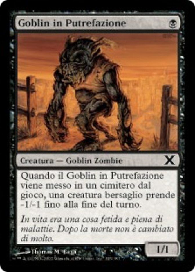 Carta MTG-Goblin in Putrefazione-Decima Edizione-N.143-ITA-Poor-Common
