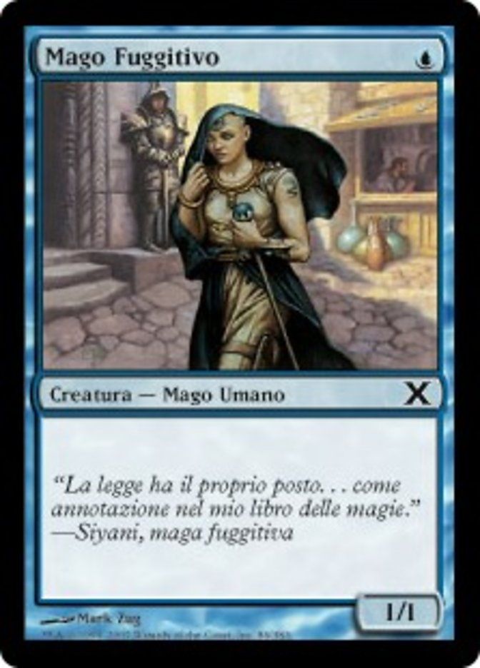 Carta MTG-Mago Fuggitivo-Decima Edizione-N.086-ITA-LP-Common