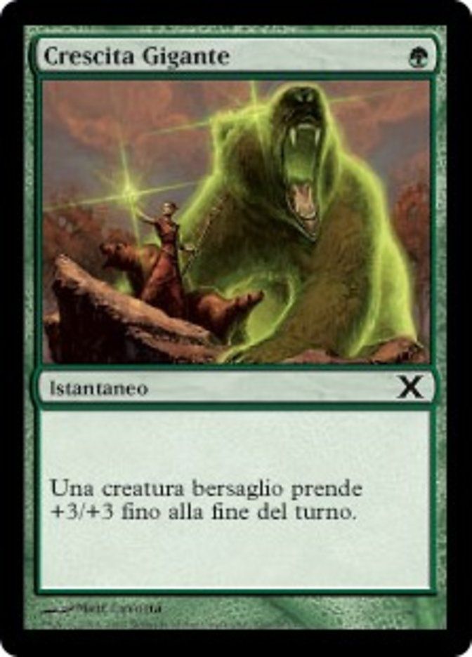 Carta MTG-Crescita Gigante-Decima Edizione-N.266-ITA-EX-Common