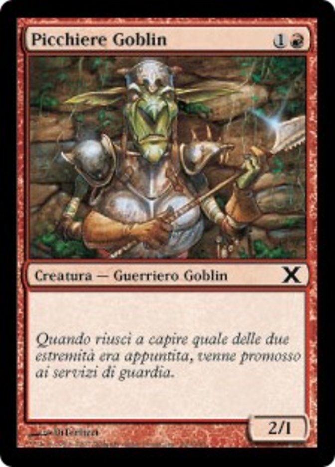 Carta MTG-Picchiere Goblin-Decima Edizione-N.209-ITA-EX-Common