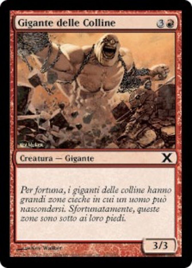Carta MTG-Gigante delle Colline-Decima Edizione-N.212-ITA-Good-Common