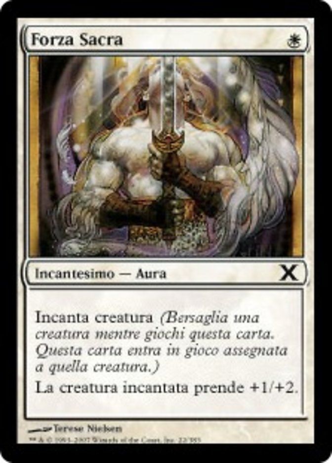 Carta MTG-Forza Sacra-Decima Edizione-N.022-ITA-Good-Common