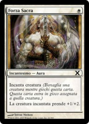 Carta MTG-Forza Sacra-Decima Edizione-N.022-ITA-Good-Common