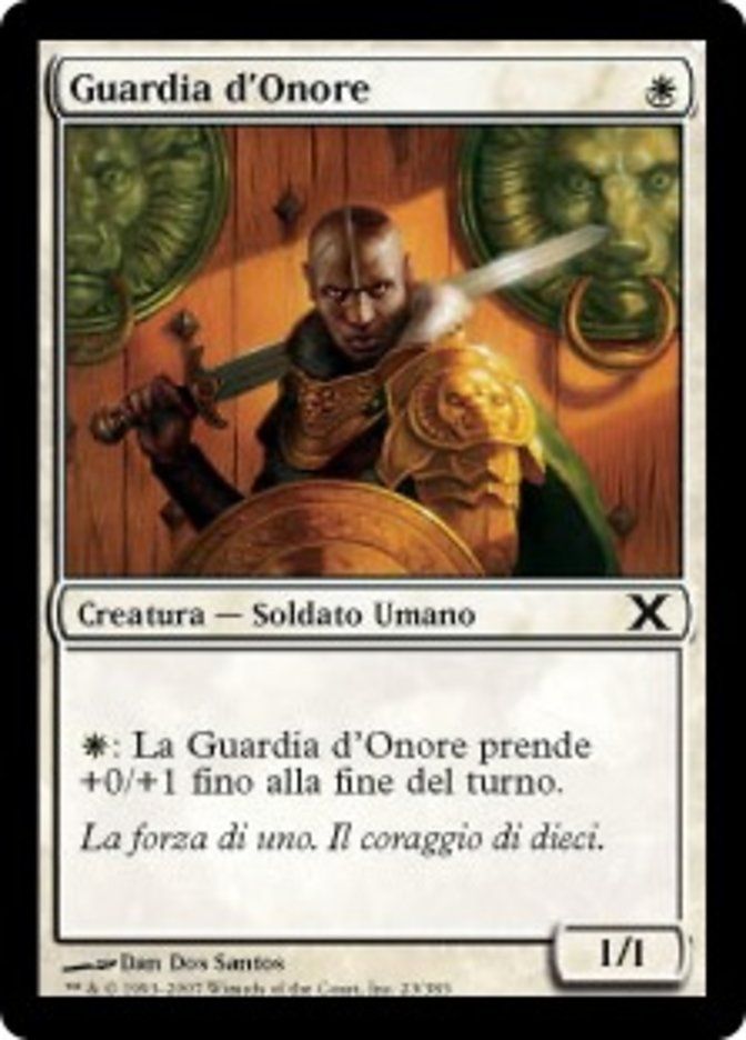 Carta MTG-Guardia d'Onore-Decima Edizione-N.023-ITA-EX-Common