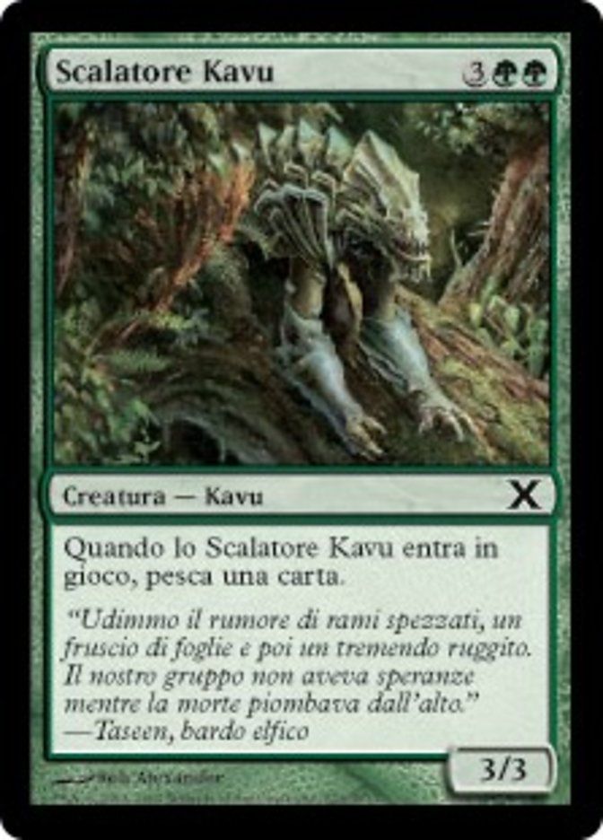 Carta MTG-Scalatore Kavu-Decima Edizione-N.273-ITA-EX-Common