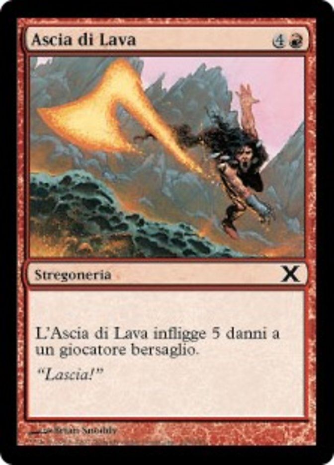 Carta MTG-Ascia di Lava-Decima Edizione-N.215-ITA-Good-Common