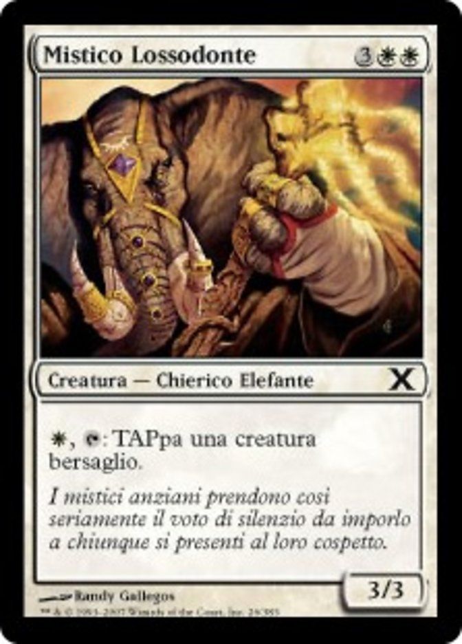 Carta MTG-Mistico Lossodonte-Decima Edizione-N.026-ITA-EX-Common