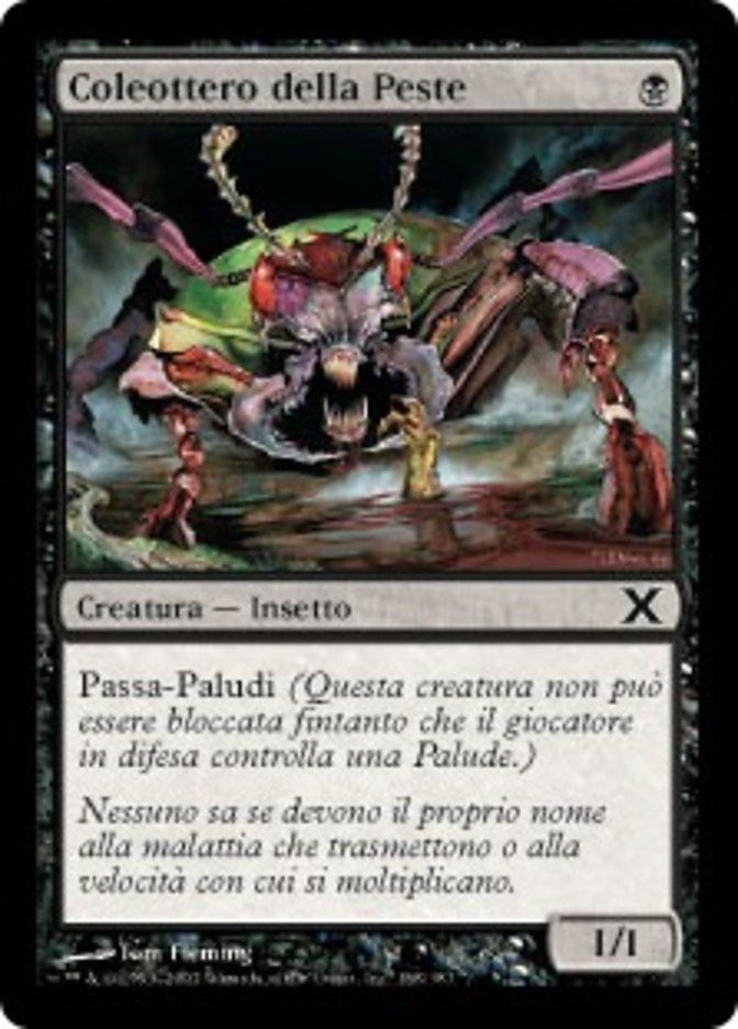 Carta MTG-Coleottero della Peste-Decima Edizione-N.168-ITA-EX-Common