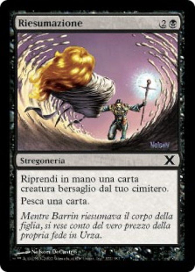 Carta MTG-Riesumazione-Decima Edizione-N.172-ITA-EX-Common