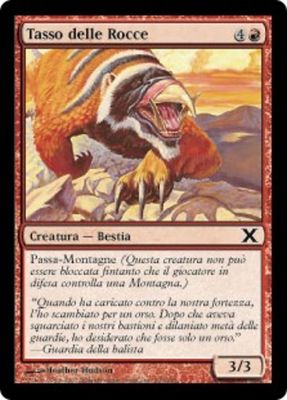 Carta MTG-Tasso delle Rocce-Decima Edizione-N.226-ITA-Good-Common