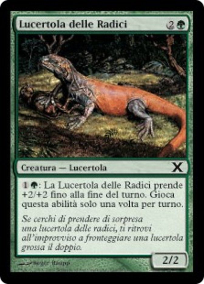 Carta MTG-Lucertola delle Radici-Decima Edizione-N.293-ITA-EX-Common
