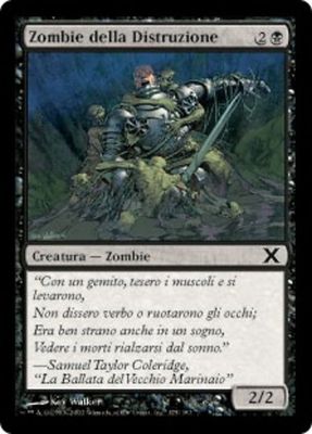 Carta MTG-Zombi della Distruzione-Decima Edizione-N.175-ITA-Good-Common