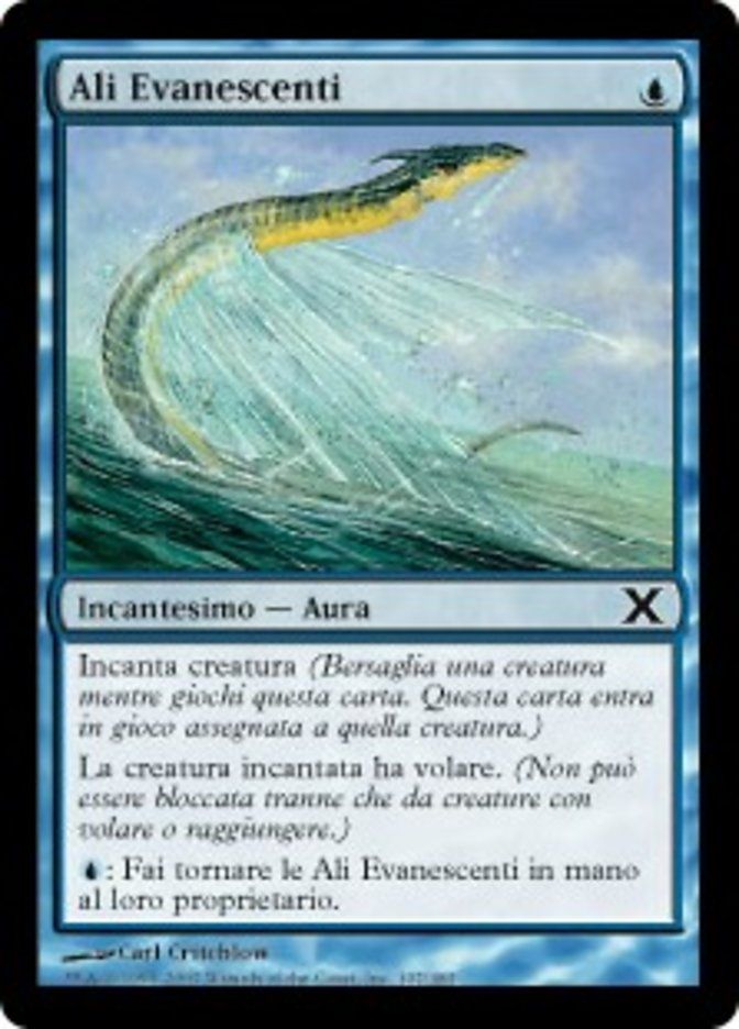 Carta MTG-Ali Evanescenti-Decima Edizione-N.107-ITA-EX-Common