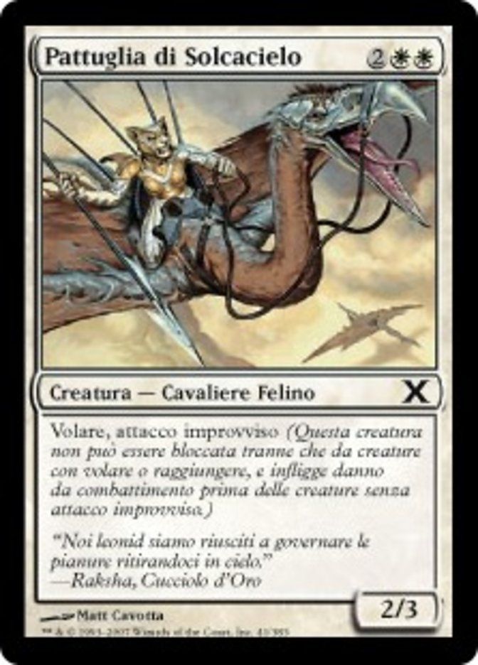 Carta MTG-Pattuglia di Solcacielo-Decima Edizione-N.041-ITA-Good-Common