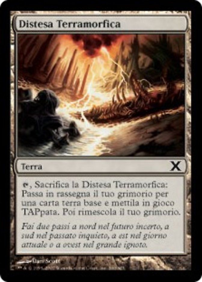Carta MTG-Distesa Terramorfica-Decima Edizione-N.360-ITA-EX-Common