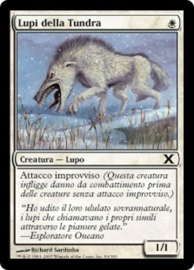 Carta MTG-Lupi della Tundra-Decima Edizione-N.054-ITA-Good-Common